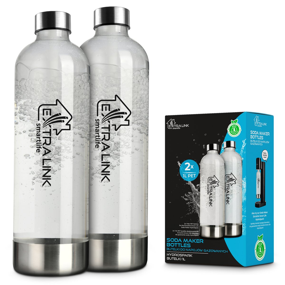 cps-bd461b4fddd085bad3d6748f73809fa2-2025-12-05-12-26-03 Extralink Smart Life Bottles, Hydrospark, 2x 1L Bottle - imagine 1