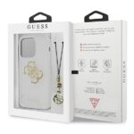 Guess GUHCP13XKS4GGO iPhone 13 Pro Max 6,7" Transparent hardcase 4G Gold Charms Collection - imagine 8