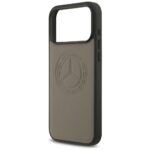 Case Mercedes Leather Vintage Logo       MagSafe for iPhone 17 Pro Max taupe - imagine 6