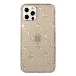 Guess GUHCP12LPCU4GLGO iPhone 12 Pro Max6,7"gold hard case 4G Glitter - imagine 3
