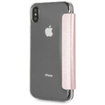 Guess GUFLBKPXIGLTRG iPhone X/Xs rose gold book Iridescent - imagine 5