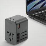 ENERGEA Wall Charger 1xUSB + 2xUSB-C PD-PPS-QC 3.0 65W 1A2C 4-in-1 Adapter US/AU/EU/UK Gunmetal Trav - imagine 6