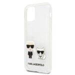 Karl Lagerfeld KLHCN58CKTR iPhone 11 Prohardcase Transparent Karl & Choupette - imagine 6