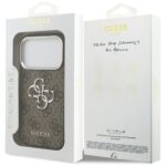 Case Guess 4G Big 4G Classic Logo for  iPhone 17 Pro brown silver - imagine 8
