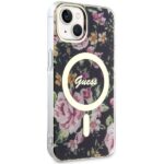Guess GUHMP14MHCFWSK iPhone 14 Plus / 15 Plus 6.7" black hardcase Flower MagSafe - imagine 4