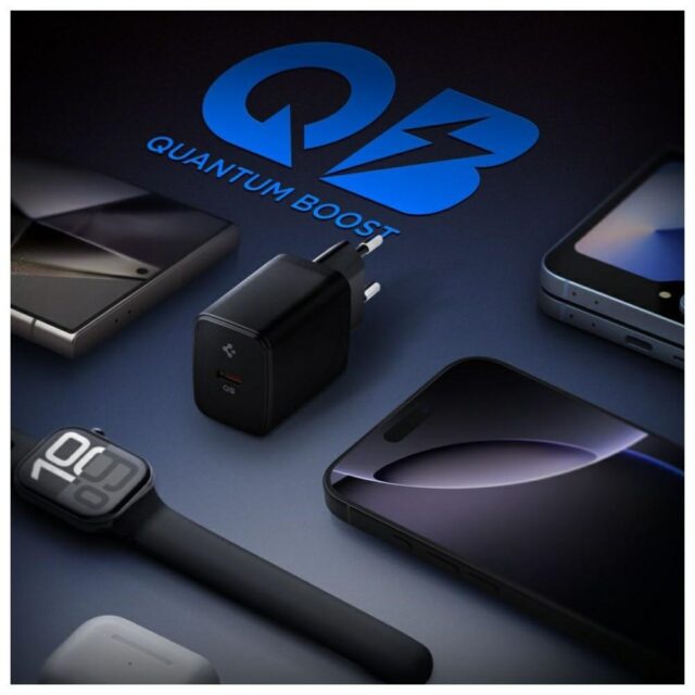 Spigen Essential EE201EU 20W USB-C Black Wall Charger - imagine 2