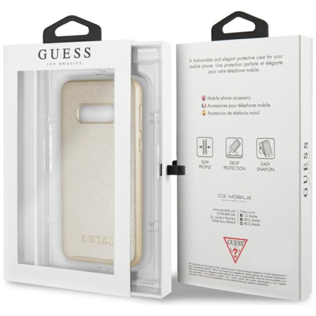 Guess GUHCS10LIGLGO S10e G970 gold hard case Iridescent - imagine 7