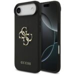 Guess Grained Big 4G & Classic Logo case for iPhone Air black