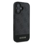 Guess GUHCP16MG4GLGR iPhone 16 Plus 6.7" grey hardcase 4G Bottom Stripe - imagine 4