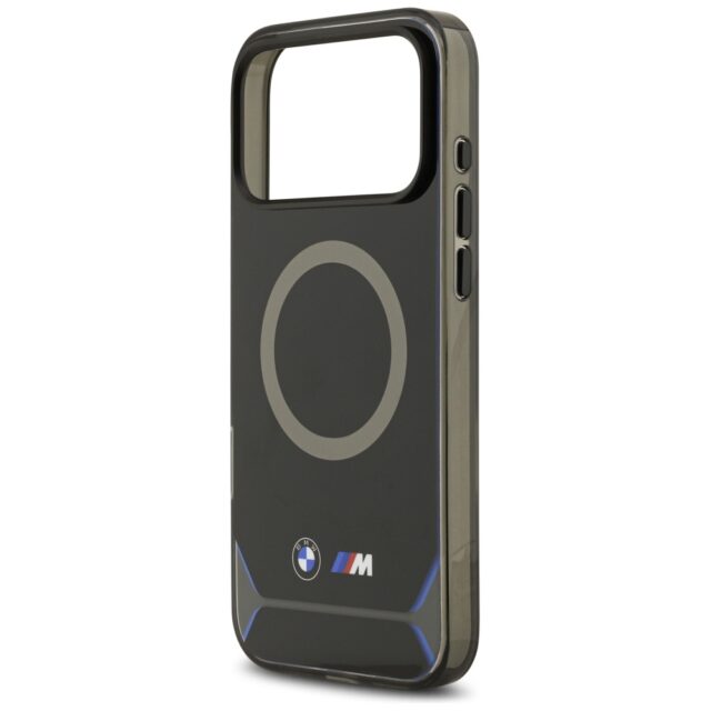 BMW M IML Metal Buttons & Logo MagSafe Case for iPhone 17 Pro Max Black / Blue - imagine 6