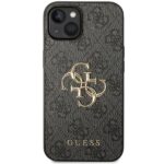 Guess GUHCP15M4GMGGR iPhone 15 Plus / 14 Plus 6.7" grey hardcase 4G Big Metal Logo - imagine 3