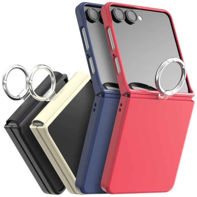 Case Araree Aero Flex R East-Grip Ring  for Samsung Galaxy Z Flip7 black - imagine 3