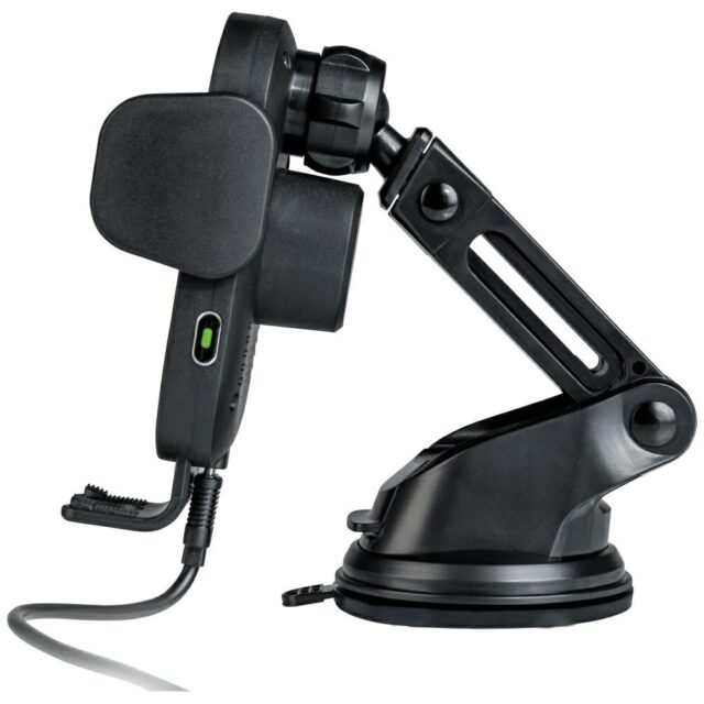 Car holder with wireless charger Verbatim FWC-01 15W Qi black 49552 - imagine 4