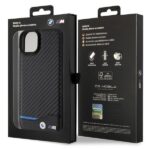 BMW BMHCP15M22NBCK iPhone 15 Plus / 14 Plus 6.7" black Leather Carbon - imagine 8