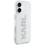 Case Karl Lagerfeld IML Rhinestones Logo for iPhone 16 transparent - imagine 4
