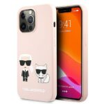 Karl Lagerfeld KLHMP13LSSKCI iPhone 13 Pro  / 13 6,1" hardcase light pink Silicone Ikonik - imagine 2