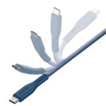 ENERGEA Flow USB-C to USB-C Cable 1.5m Blue 240W 5A PD Fast Charge - imagine 3