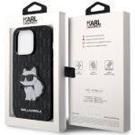 Karl Lagerfeld KLHCP14XSAKHPCK iPhone 14 Pro Max 6.7" black Saffiano Monogram Choupette - imagine 8