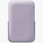 UNIQ Powerbank Hoveo 5000mAh USB-C 20WPD Fast charge Wireless Magnetic liliowy/lilac lavender - imagine 2