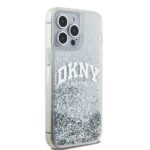 DKNY DKHCP15XLBNAET iPhone 15 Pro Max 6.7" white hardcase Liquid Glitter Big Logo - imagine 4
