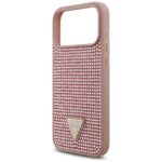Case Guess Rhinestone Triangle Logo for iPhone 17 Pro Max pink - imagine 6
