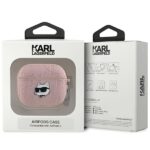 Karl Lagerfeld KLA3PGCHPP AirPods 3 cover pink Monogram Choupette Head - imagine 3