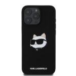 Karl Lagerfeld KLHMP16XSCHPPLK iPhone 16 Pro Max 6.9" black hardcase Silicone Choupette Head P - imagine 4