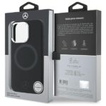 Mercedes MEHMP16L23SUTTK iPhone 16 Pro 6.3" black hardcase Silicone Tonal Logo MagSafe - imagine 8
