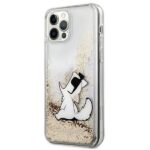 Karl Lagerfeld KLHCP12MGCFD iPhone 12/ 12 Pro 6,1" gold hardcase Liquid Glitter Choupette Fun - imagine 2