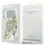 Guess IML Flower & Tonal Circle MagSafe case for iPhone 17 Pro green - imagine 8