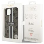 Guess GUHMP14MP4RPSW iPhone 14 Plus / 15 Plus 6.7"brown hardcase 4G Printed Stripes MagSafe - imagine 8