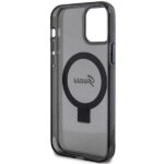 Guess GUHMP12MHRSGSK iPhone 12/12 Pro 6.1" black hardcase Ring Stand Script Glitter MagSafe - imagine 7