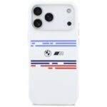 BMW M Silicon Horizontal Line MagSafe Case for iPhone 17 Pro Max White - imagine 3