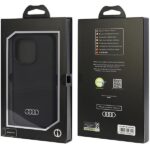 Audi Silicone Case iPhone 15 Pro 6.1" black hardcase AU-LSRIP15P-Q3/D1-BK - imagine 7