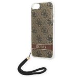 Guess GUOHCI8H4STW iPhone SE 2022 / SE2020 / 7/ 8 brown hardcase 4G Print Strap - imagine 6
