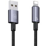 USAMS Cable USB to Lightning 2.4A 2mFast Charging steel/tarnish SJ669USB01 (US-SJ669) - imagine 2