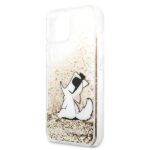 Karl Lagerfeld KLHCP13SGCFD iPhone 13 mini 5,4" gold hardcase Liquid Glitter Choupette Fun - imagine 6