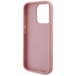 Case Karl Lagerfeld Wrinkled Metal Signature for iPhone 15 Pro pink - imagine 7