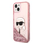 Karl Lagerfeld KLHCP14MLNKHCP iPhone 14 Plus / 15 Plus 6,7" pink hardcase Glitter Karl Head - imagine 2