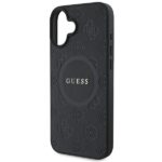 Guess GUHMP16SPSAPSMEK iPhone 16 6.1" black hardcase Saffiano Peony Classic Logo MagSafe - imagine 5