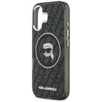 Case Karl Lagerfeld IML Karl Head Logo   MagSafe for iPhone 17 Pro black - imagine 6
