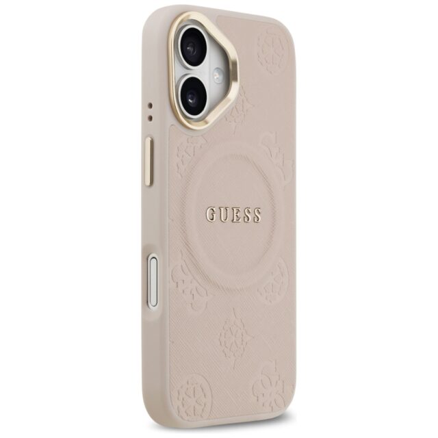 Case Guess Peony Hot Stamp MagSafe for iPhone 17 pink - imagine 4