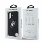 Karl Lagerfeld KLHMP16SSCMKCRHK iPhone 16 6.1" black hardcase Silicone Karl&Choupette Heads Ri - imagine 4