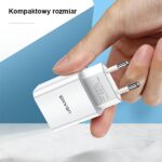 USAMS Wall Charger 1xUSB T18 2.1A (only head) white Fast Charging CC075TC01 - imagine 4