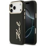 Karl Lagerfeld Karl Script Logo Case for iPhone 17 Pro Max Black