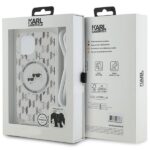 Karl Lagerfeld KLHMP15SHCKCKLCT iPhone 15 /14 / 13 6.1" transparent hardcase IML Crossbody Monogram - imagine 7