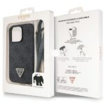 Guess GUHCP13XP4TDSCPK iPhone 13 Pro Max 6.7" black hardcase Crossbody 4G Metal Logo - imagine 9