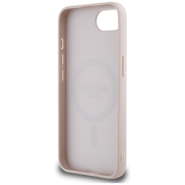 Case Guess 4G Circle Classic Logo MagSafe for iPhone 16e pink - imagine 7