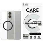 Case CARE by PanzerGlass Flagship Urban  Combat Black QI for Samsung Galaxy S25 Edge transparent