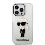 Karl Lagerfeld KLHCP14XHNIKTCT iPhone 14 Pro Max 6,7" transparent hardcase Ikonik Karl Lagerfeld - imagine 3